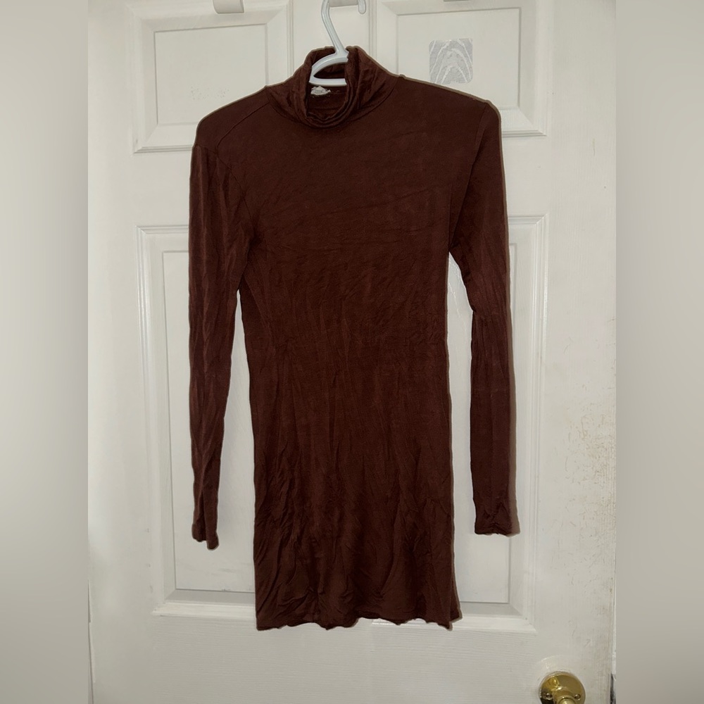 Turtleneck sweater dress